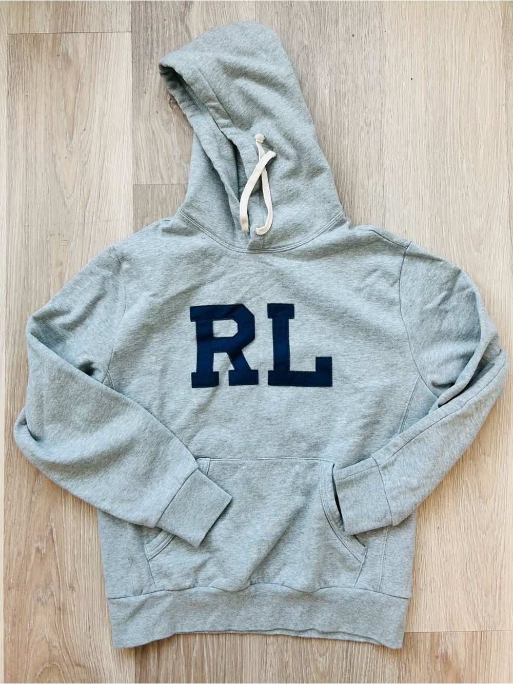 Polo Ralph Lauren Bold RL Logo Gray Sweatshirt Hoodie